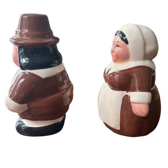 Publix Pilgrim Salt & Pepper Shakers 2002 Encore Edition Thanksgiving - Picture 3 of 9
